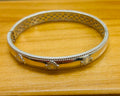 Women’s Sterling Silver Solid Tribal Logo Bracelet