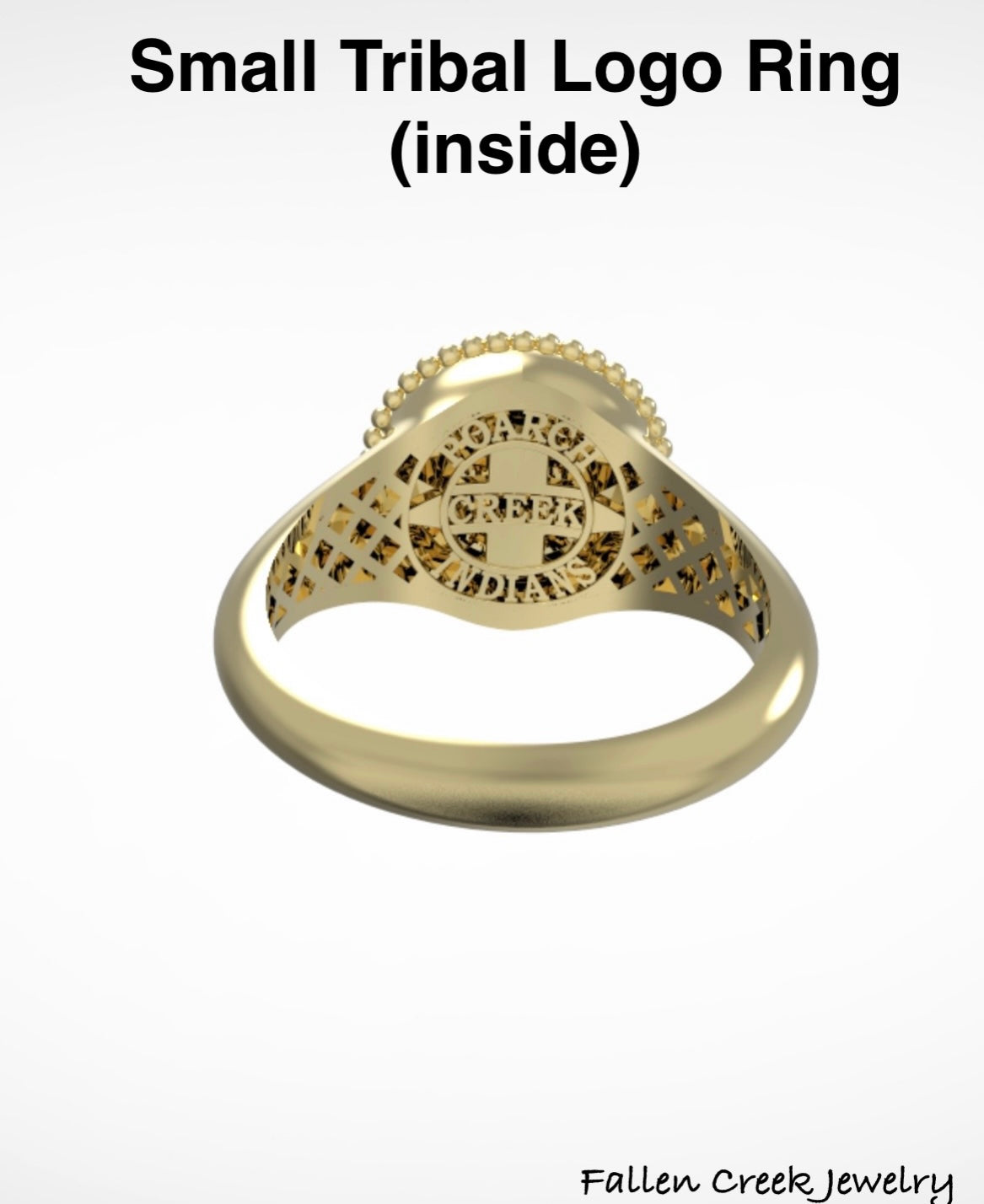 Women’s 14kg Small Tribal Logo Ring