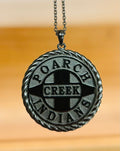Sterling Silver Tribal Logo Necklace