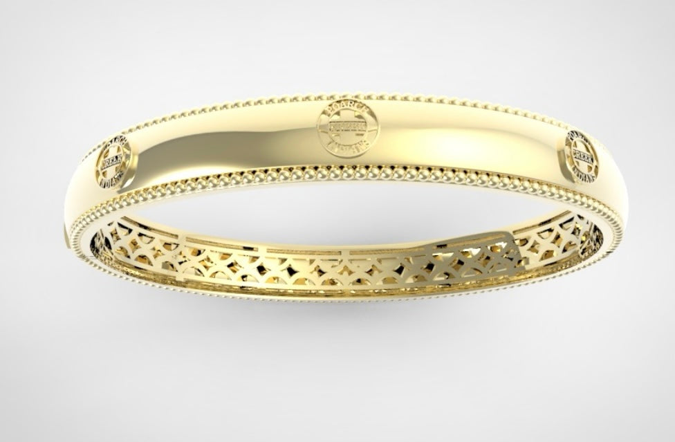 Women’s 14kg Solid Tribal Logo Bracelet