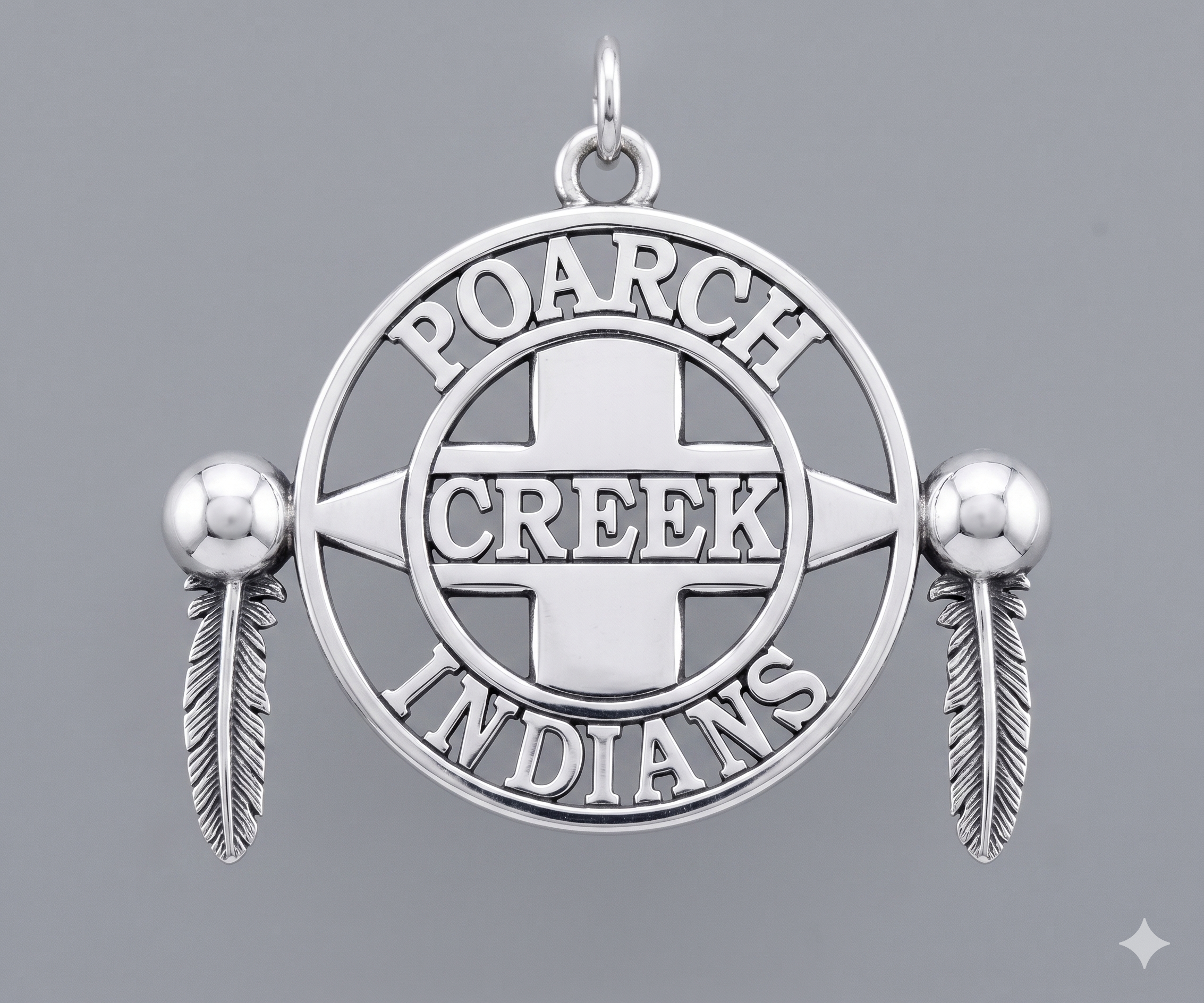 Sterling Silver Large Tribal Logo Charms