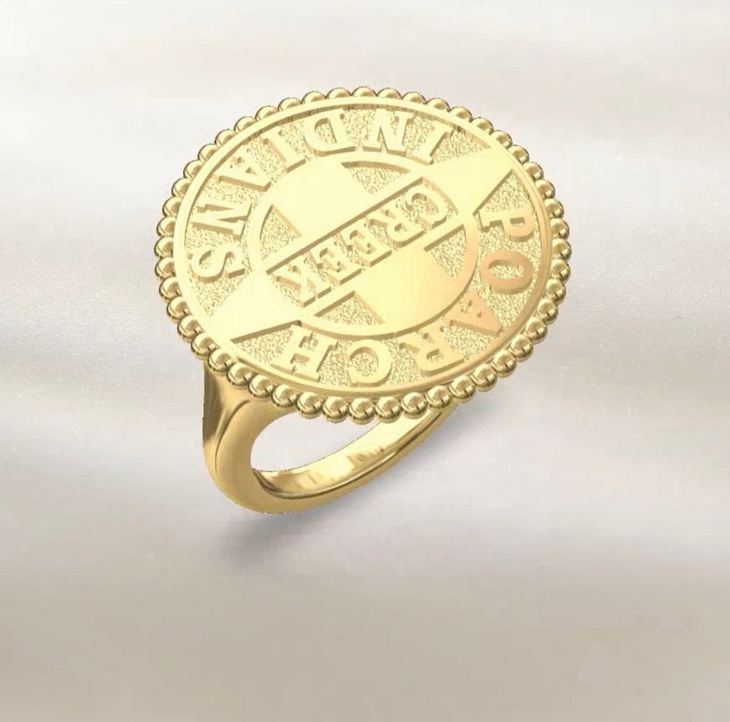 14kg Large Tribal Logo Ring