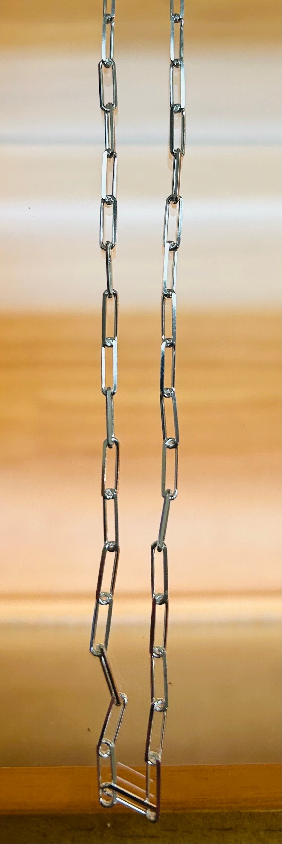 Sterling Silver 18in Paperclip Chain