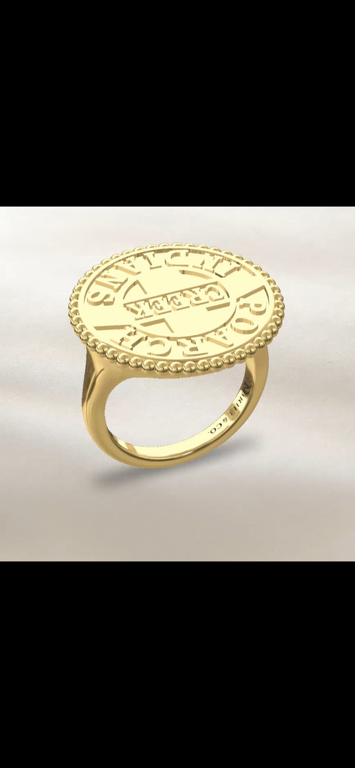 14kg Large Tribal Logo Ring