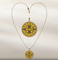 14kg Yellow Tribal Logo Necklace