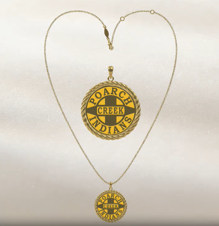 14kg Yellow Tribal Logo Necklace