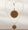 14kg Red Tribal Logo Necklace