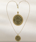 14kg Gold Tribal Logo Necklace
