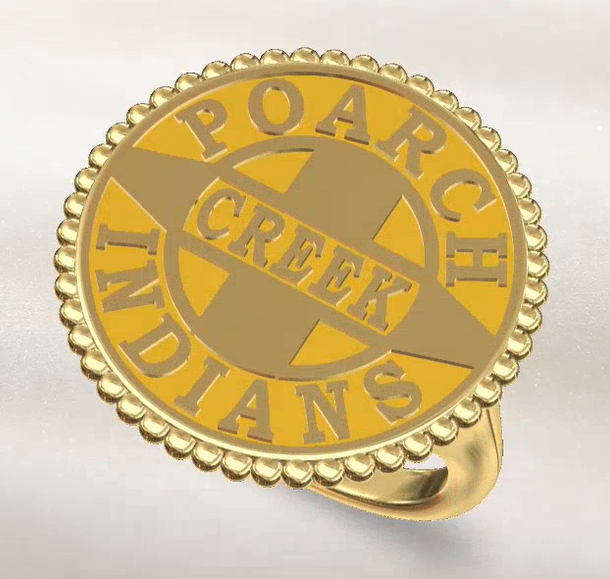 14kg Yellow Tribal Logo Ring